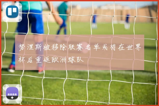 努涅斯被移除联赛名单或将在世界杯后重返欧洲球队
